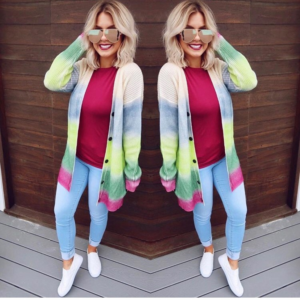 Cardigan and T-shirt Outfit